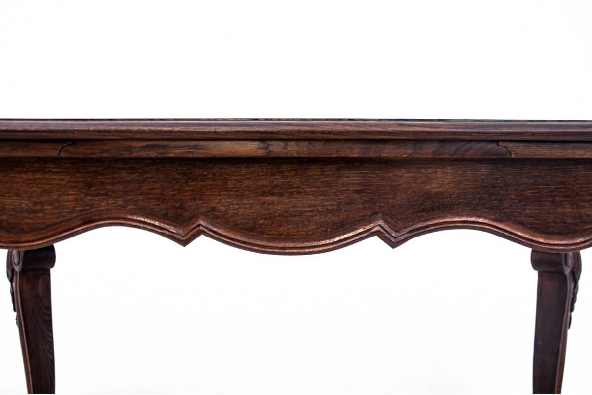 Antique table and chairs from the 19th century, Western Europe.