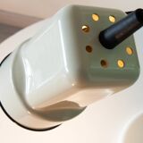 Desk lamp from the 70s and 80s, chrome and white lacquered metal