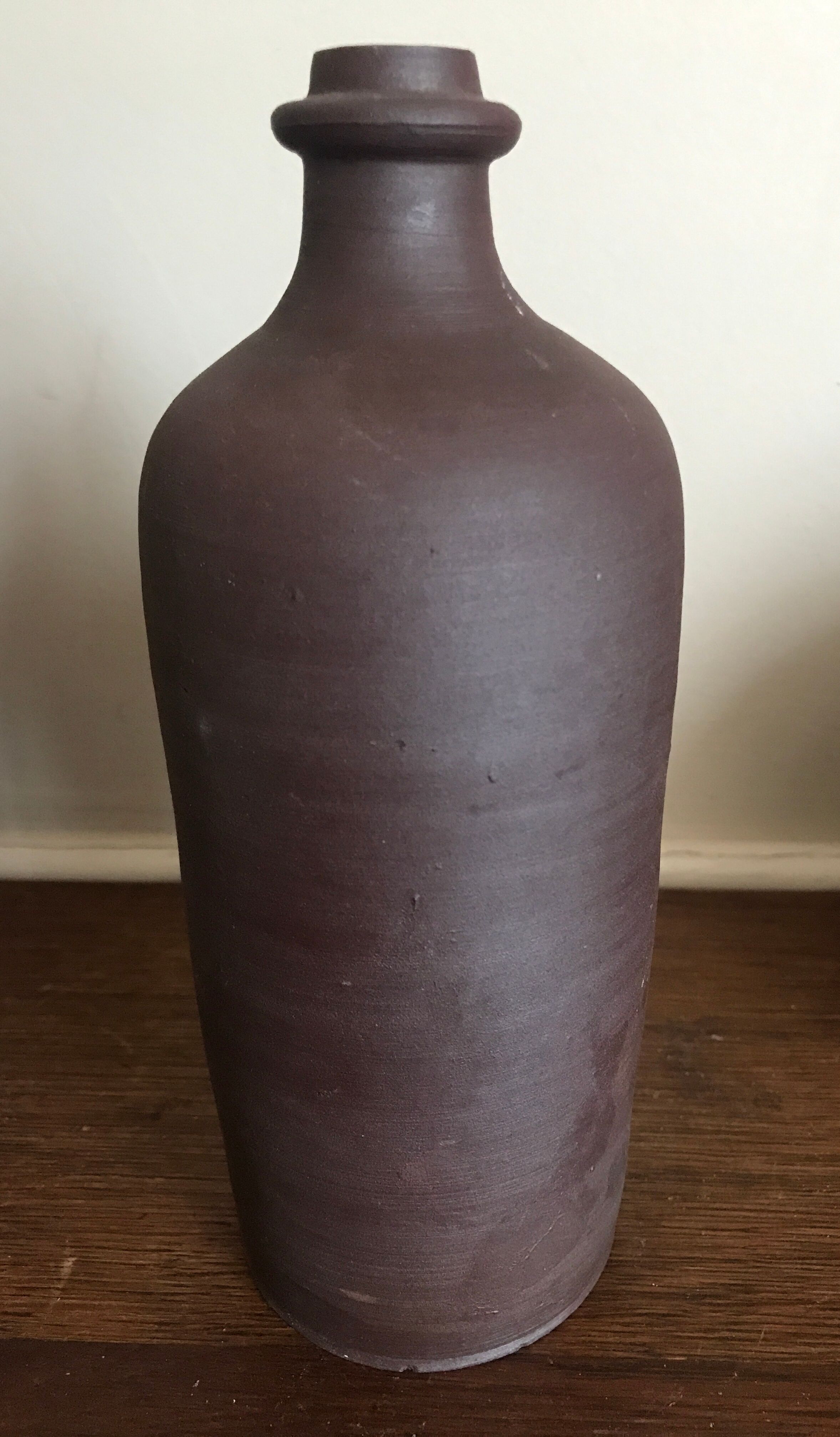 Brown terracotta bottle