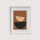 Framed abstract painting