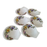 Service Apilco – 6 coupelles coquille florales - Coffret d'origine