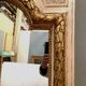 Louis XV style mirror in wood and gilded and patinated stucco 19th century