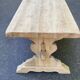 Large stripped solid oak monastery table – 200 cm