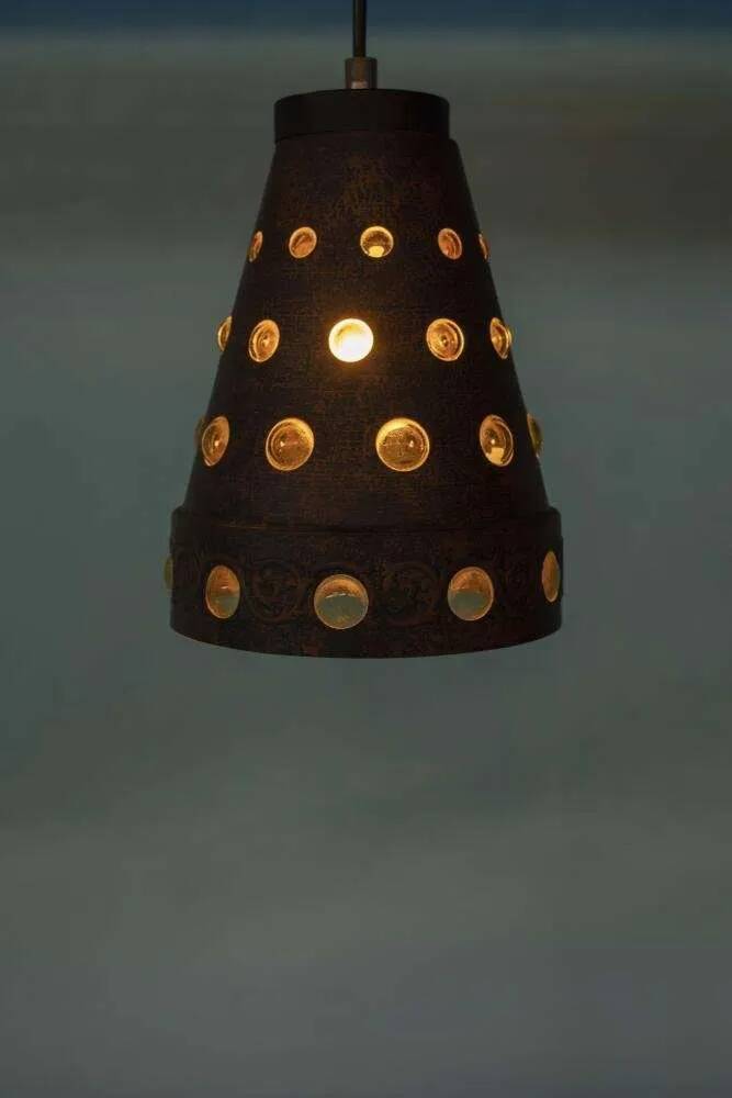 Vintage suspension by Peil & Putzler, brutalist style from the 50s/60s.