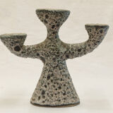 Dieulefit ceramic anthropomorphic candlestick or candlestick