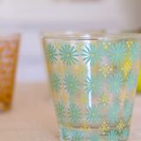 Vintage flower glasses Cerve Italy