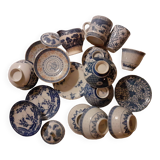 Indigo Blue Asian Small Dinnerware Set