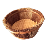 Vintage basket in bamboo and wicker