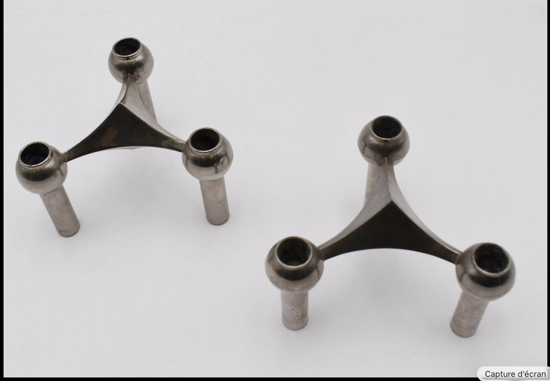 Two candlesticks by Fritz Nagel