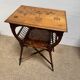 Table d’appoint / Lecture Style Esthétique Victorien, marqueterie 1880