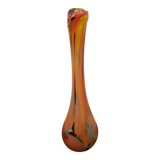 Blown glass soliflore with vibrant colors