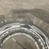 Val St Lambert hexagon ashtray in cut crystal