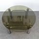 Chrome design coffee table and smoked glass space age vintage 1960