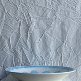 Large fruit bowl, classic French glass dish