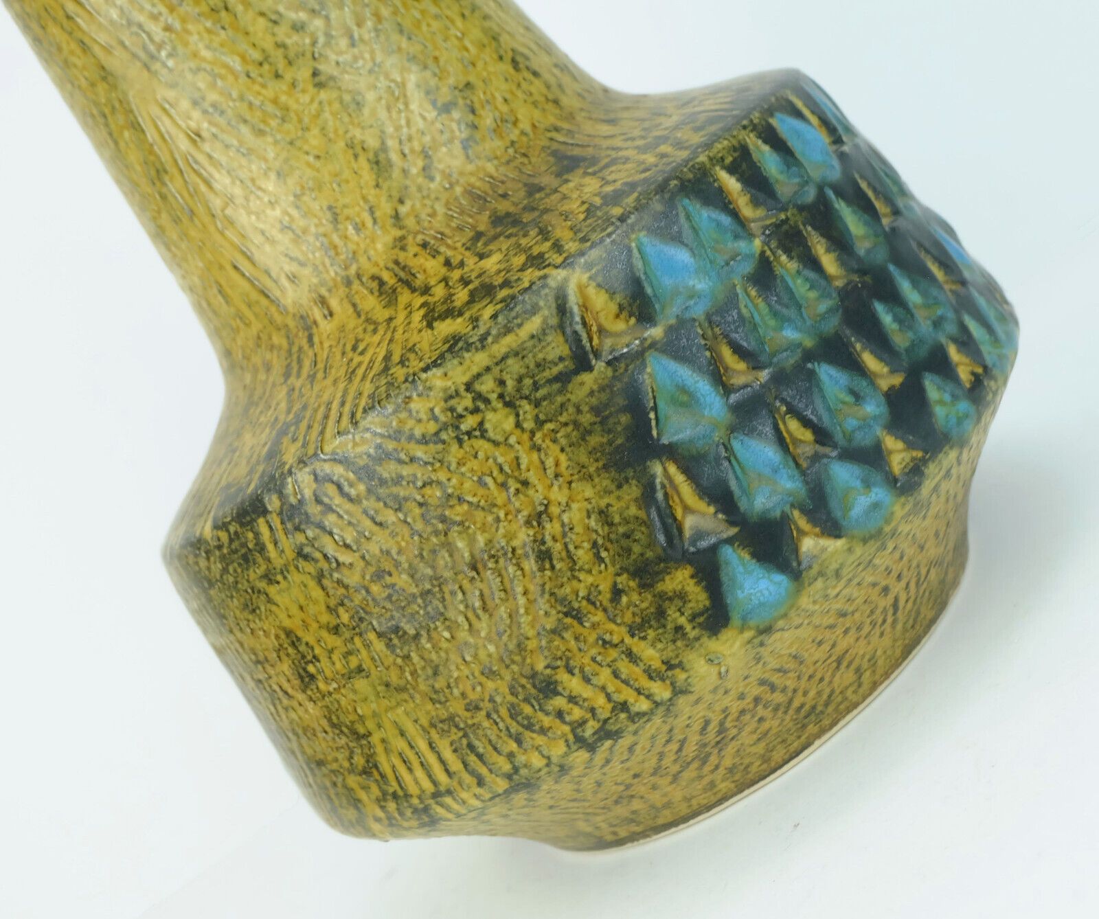 Duemler & breiden mid century ceramic vase model no. 171 30 abstract relief decor