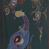 Hand knotted rug, vintage turkish rug 53x184 cm