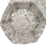 Vintage Molded Glass Vase - Exquisite Floral and Botanical Motifs