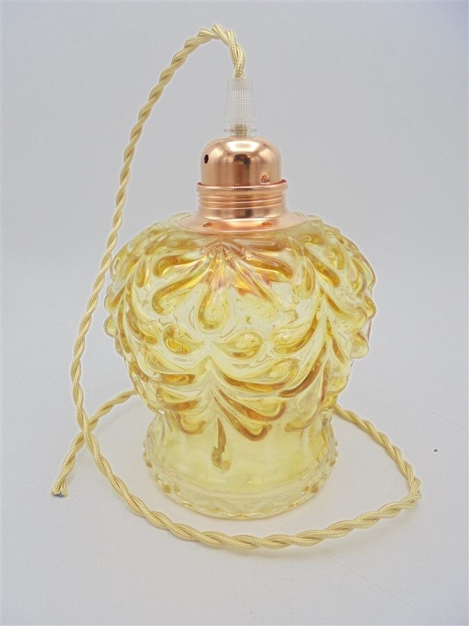 Gold glass hanging lamp