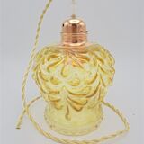 Gold glass hanging lamp