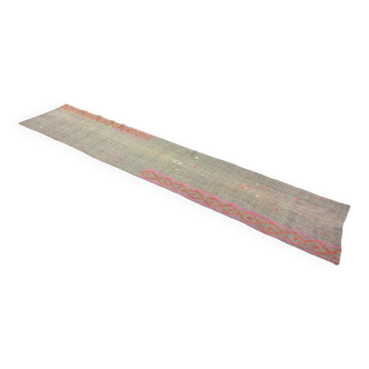 Kilims turcs vintage authentiques et tapis tissés à la main – Pièces de décoration intérieure uniques 76 x 433 cm
