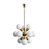 Czechoslovak sputnik chandelier by Kamenický Šenov, 1960s