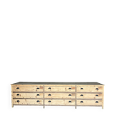 Old draper's furniture, raw wood