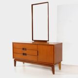 Vintage mid century modern dressing table in teak, 1960s