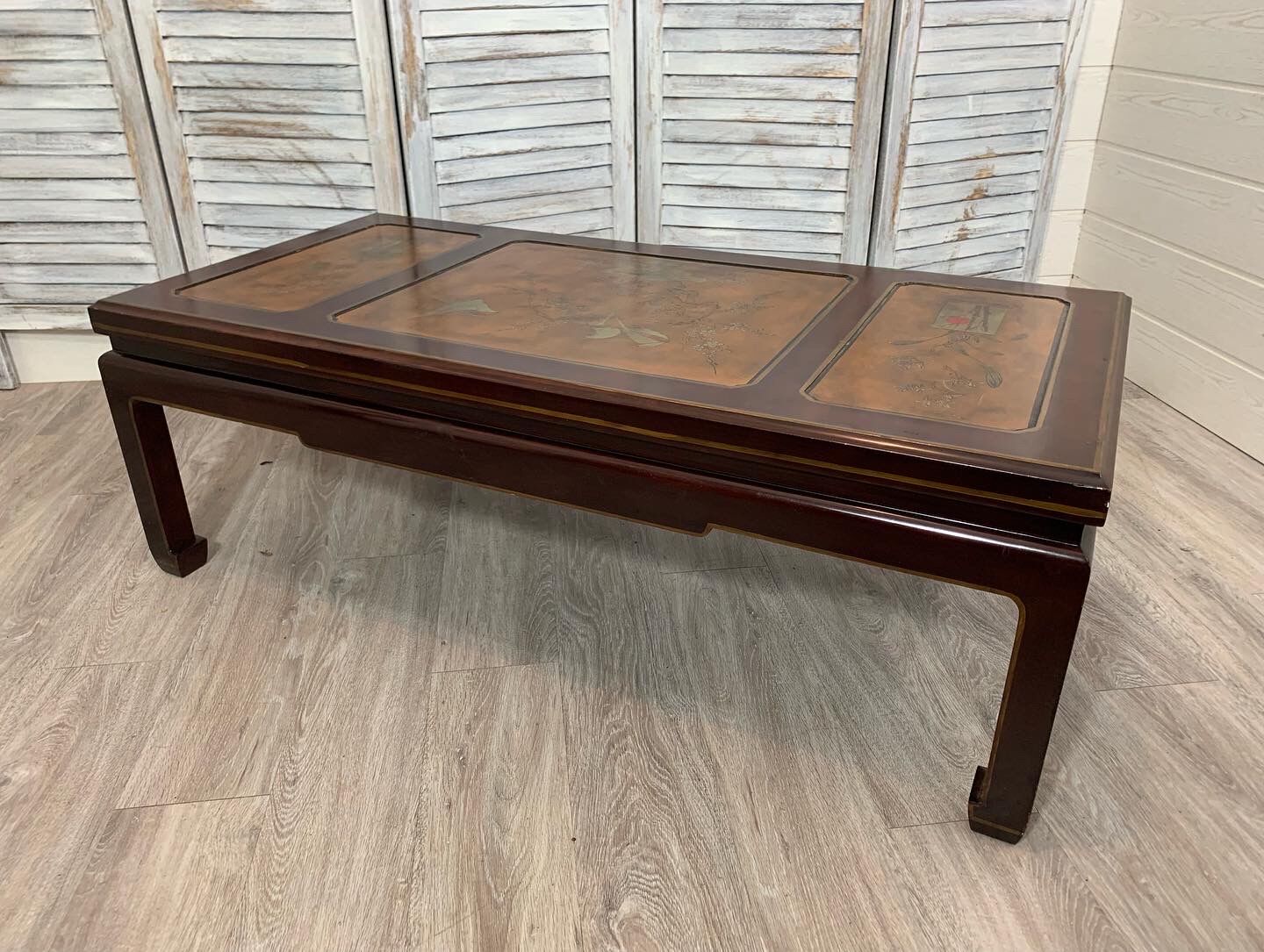 1960s Chinese style lacquered coffee table