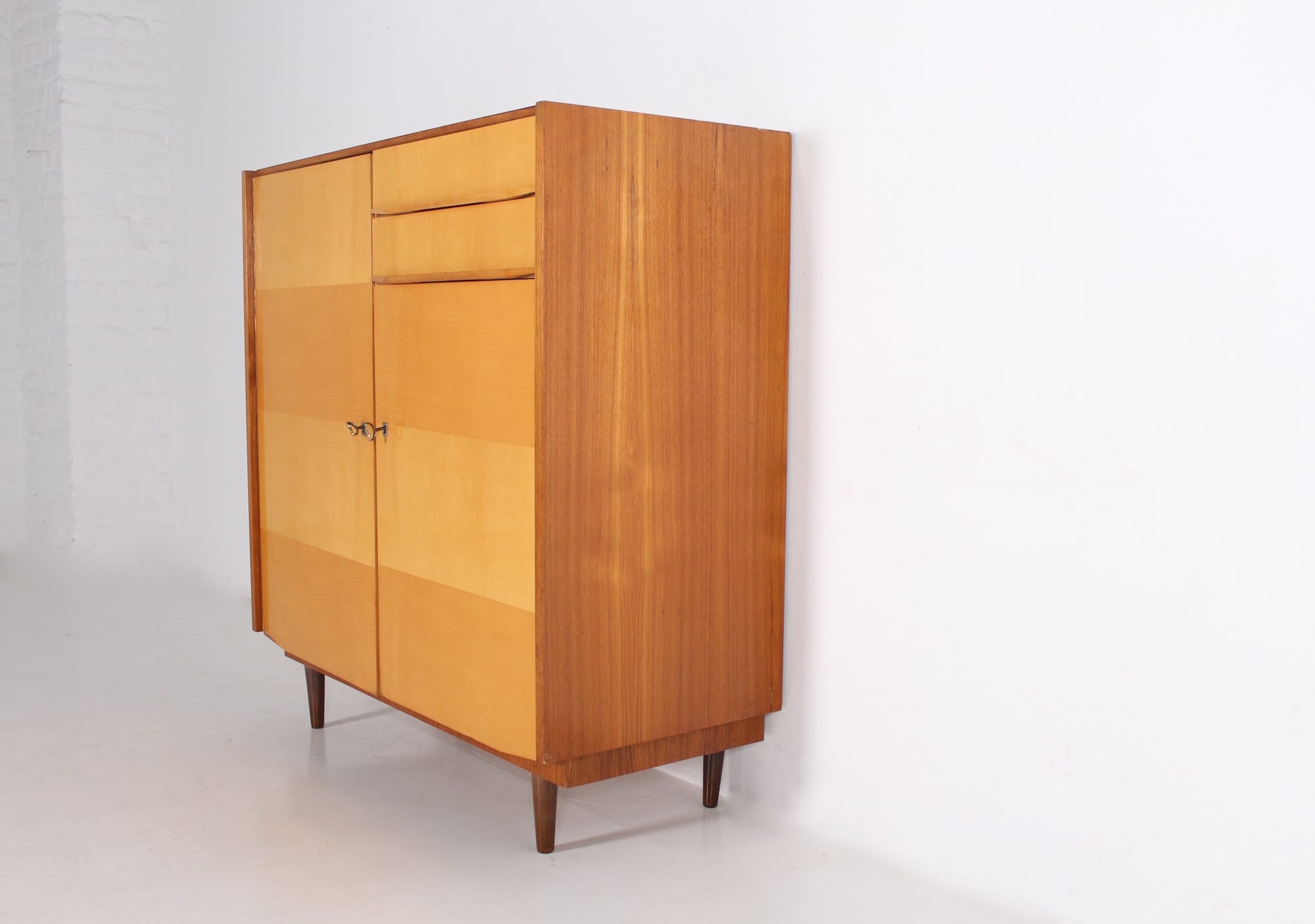 1950s Modernist High Closet Buffet