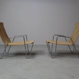 Early set of Bachelor armchairs by Verner Panton for Fritz Hansen, 1955