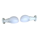 Pair of wall lights from the 1950s in porcelain.