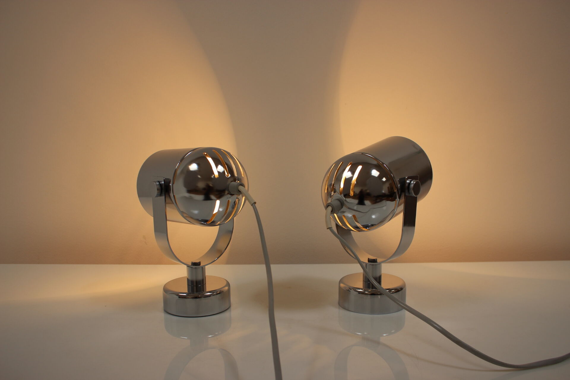 Pair of mid-century wall lamps Stanislav Indra, 1970's