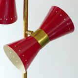 Floor lamp diabolo 3 fires in the style of the Italian creations of the 50s