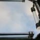 Vintage mirrored tray with glass and metal handles – H5 × W39 × D30 cm