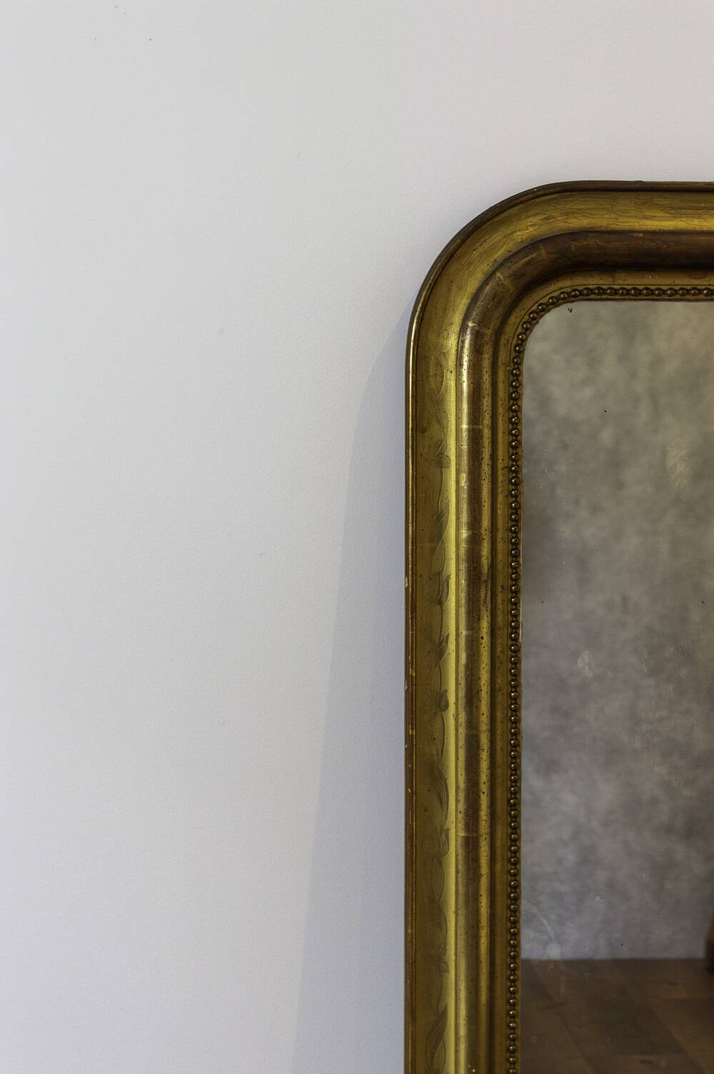 Louis-philippe mirror in golden wood