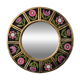 Mithé Espelt - glazed ceramic mirror. Floral decoration, 1960s.