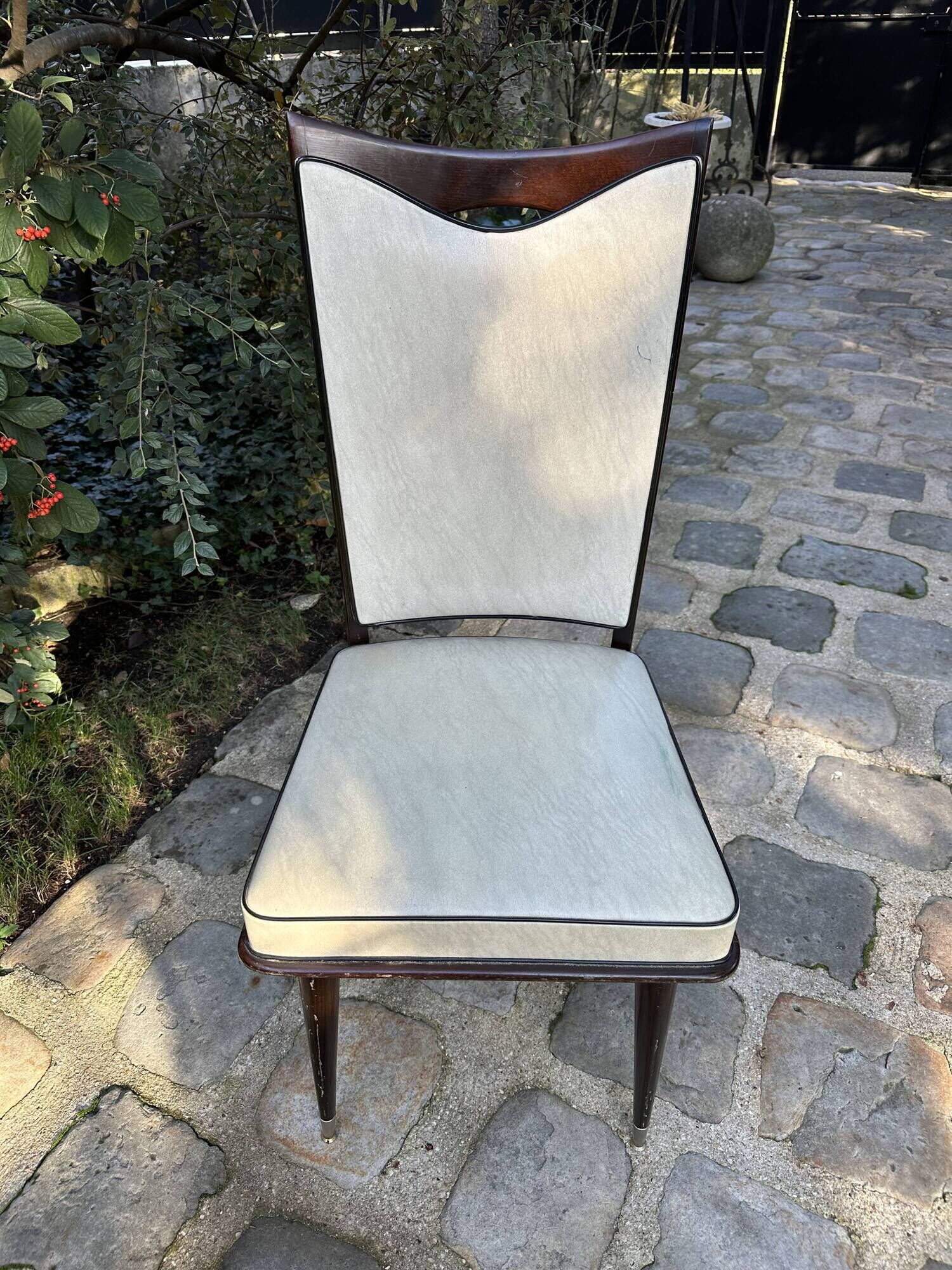 Set of 6 high back dining chairs from the 1950s - 1960s