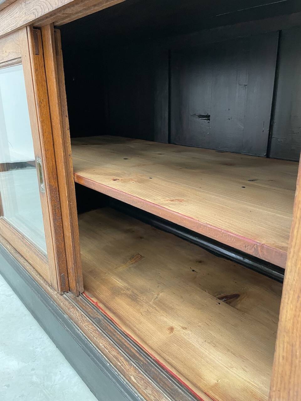 Enfilade de métier XXL chêne portes vitrées