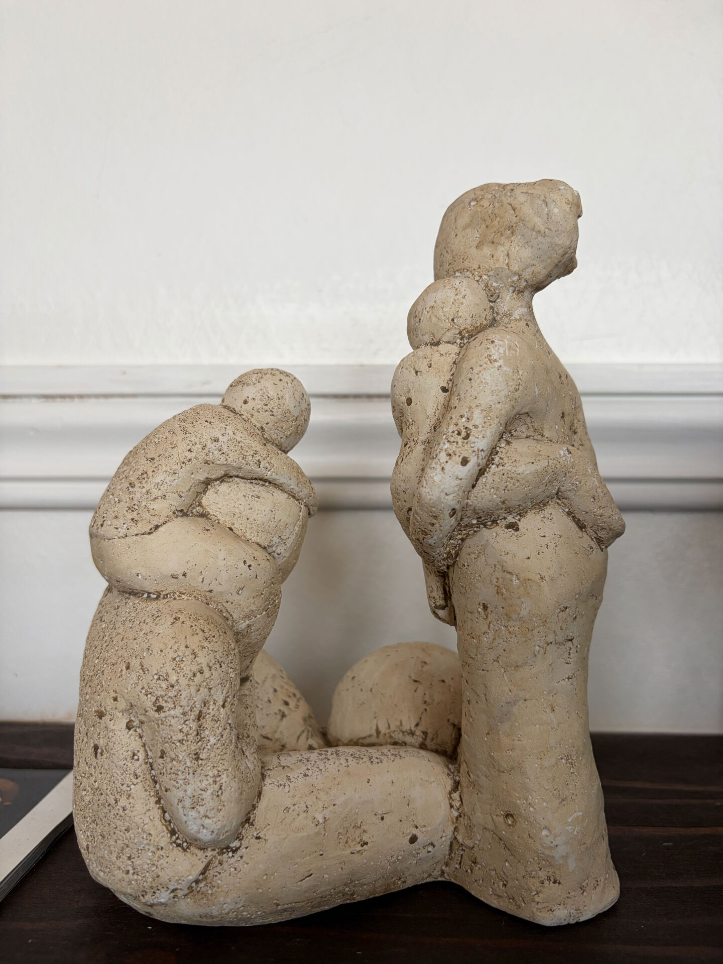 Wabi-sabi terracotta sculpture