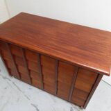 Vintage mahogany filing cabinet with drawers