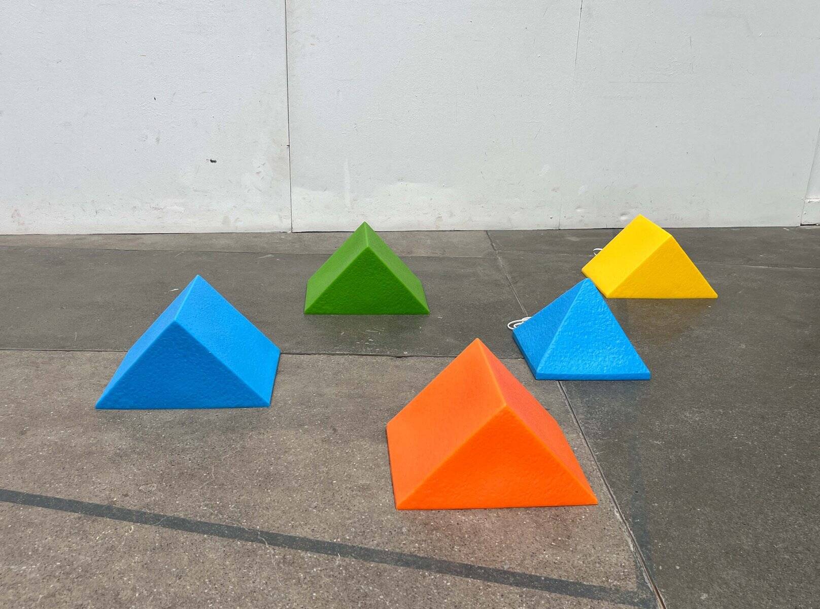 Postmodern Pyramide Shape Floor or Table Lamp from Heico, 1980s