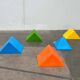 Postmodern Pyramide Shape Floor or Table Lamp from Heico, 1980s