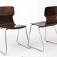 2 of 4 Vintage Flötotto Pagwood Chairs, 1970s German Design, Plywood