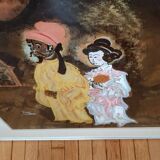 Oil painting on canvas by Nicole Cleus (1942-)