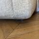 Zanotta sofa - cream herringbone wool fabric by Pierre Frey - 230 x 100 cm
