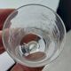 Antique small alcohol glass, Jeddah decor, in Baccarat crystal, signed