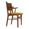 1960s, Danish design, restored armchair, Kvadrat wool, oak wood.