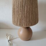 Vintage gres lamp lampshade jute rope