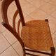 Antique chair with woven straw seat – French rustic style