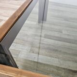 1960s coffee table by Afra and Tobia Scarpa for Cassina with smoked glass